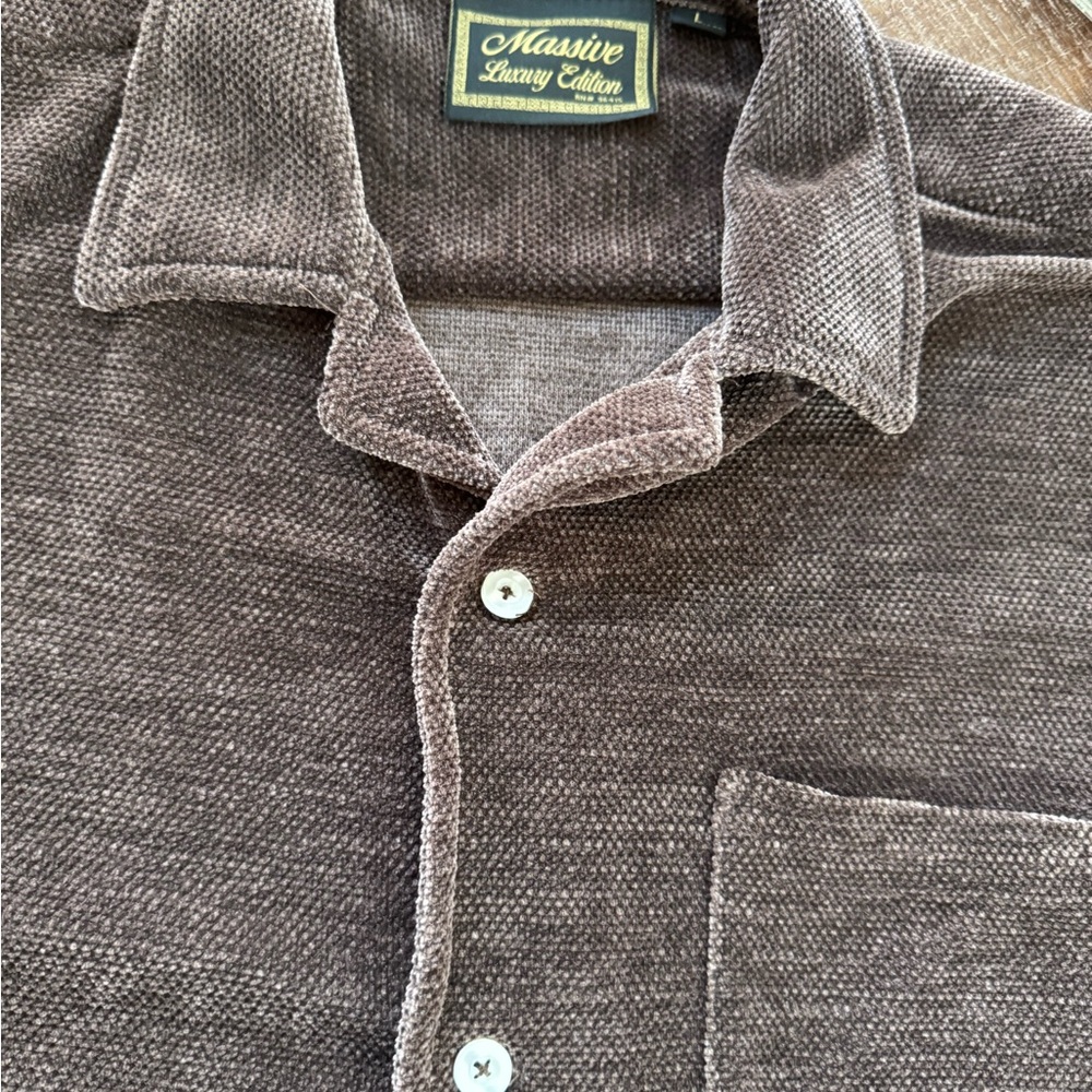 Massive Luxury Edition Men's Casual Brown Shirt